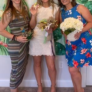 Cupcakes And Cashmere White Lace Floral Dress 4